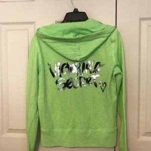 Victoria Secret Supermodel zip up hoodie size M